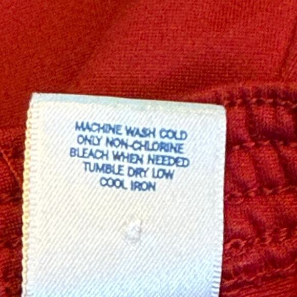 Old Navy Toddler Red Track Pants Size 3T Elastic Waist White Stripe Polyester - Picture 5 of 8